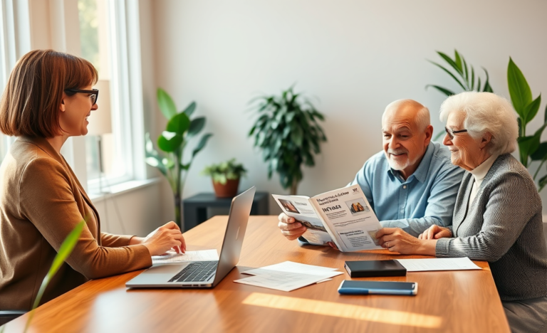 Image depicting seniors exploring loan options effortlessly