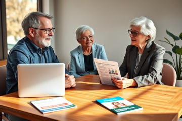 A senior citizen reviewing loan options for financial assistance
