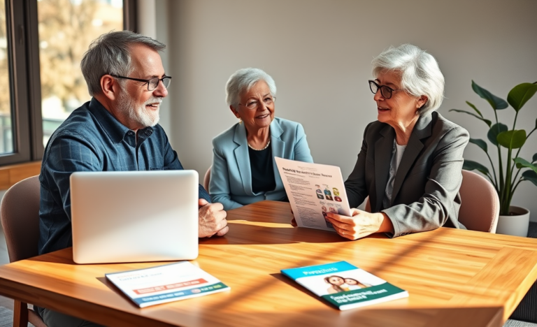 A senior citizen reviewing loan options for financial assistance