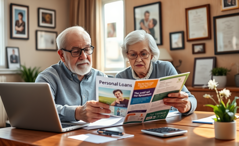 Seniors exploring Citibank personal loan options for immediate credit.