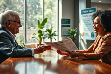 Elderly individuals considering Bank of America personal loan options for quick approval.