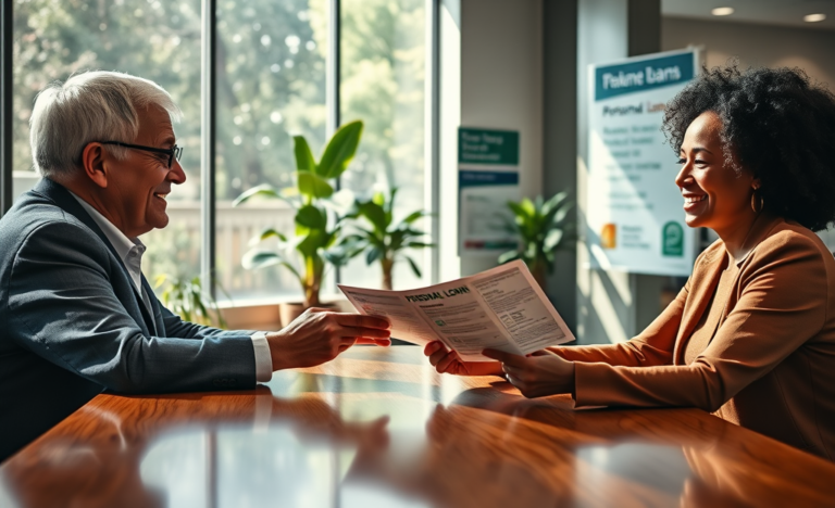 Elderly individuals considering Bank of America personal loan options for quick approval.