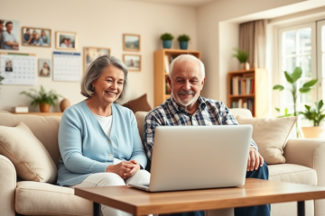 A senior citizen exploring Upstart Personal Loans options for quick credit