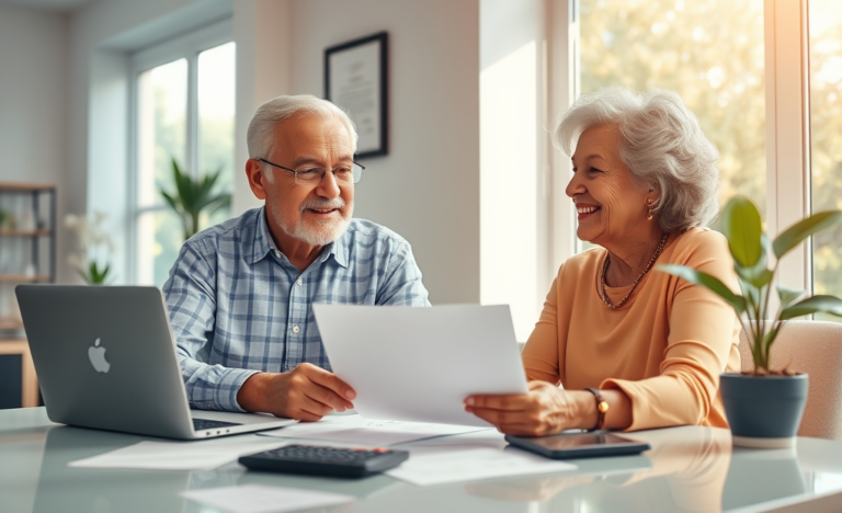 Seniors exploring flexible personal loan options at PNC Bank.