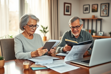 Seniors exploring personal loan options to pay off credit card debt