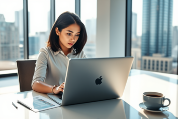 Illustration of a person checking their loan limit and borrowing capacity.