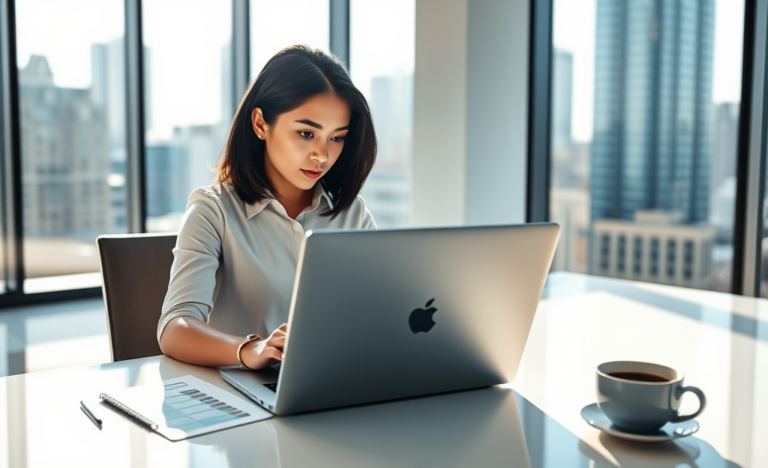 Illustration of a person checking their loan limit and borrowing capacity.