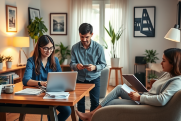 An individual considering a personal loan request online.