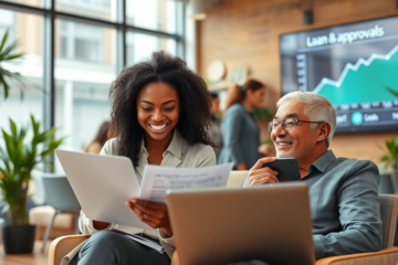 An image illustrating the ease of getting fast and secure loans online.