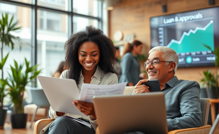 An image illustrating the ease of getting fast and secure loans online.