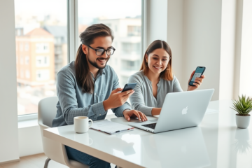 A person quickly filling out a loan request form online.
