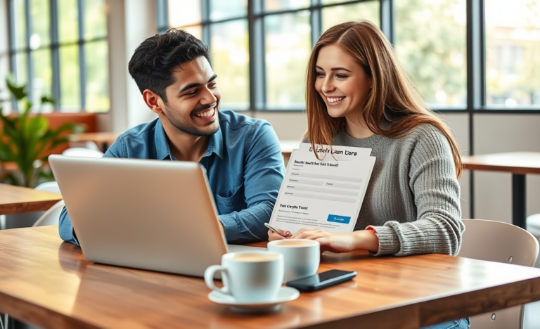 A person applying for a fast loan online without needing to provide proof of income.