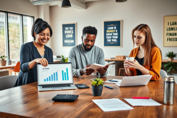 A person managing their finances to conquer their loan simply.