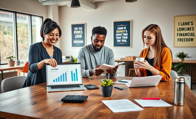 A person managing their finances to conquer their loan simply.