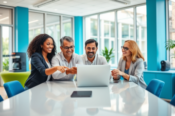 Illustration of a person receiving loan approval quickly.