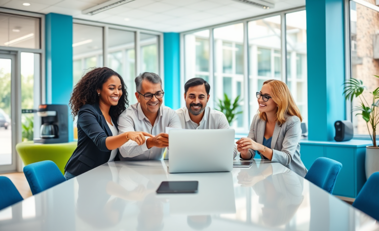 Illustration of a person receiving loan approval quickly.