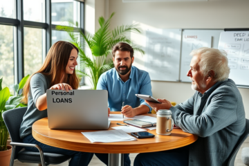 Person applying for a quick loan online