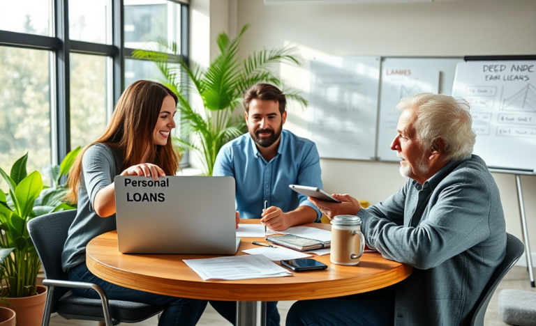 Person applying for a quick loan online