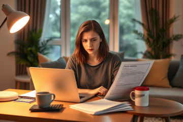 A person looking at loan options for emergency expenses.