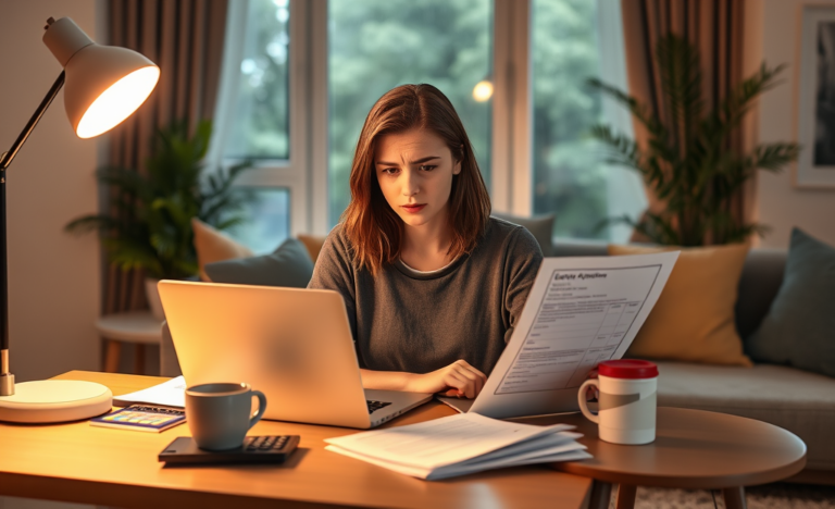 A person looking at loan options for emergency expenses.