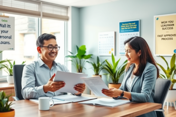 A graphic representing Personal Loan Acom with quick approval and access to credit.