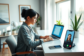 A person applying for a Standard Chartered Personal Loan online through a digital platform with a quick response.