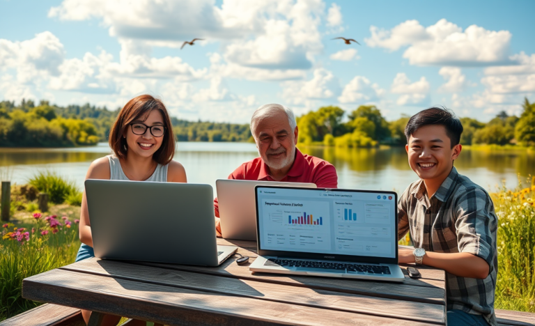 Image depicting an online application process for personal loans at Personal Loan Lake.