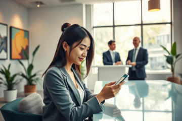 A person applying for a personal loan online through Jibun Bank's digital application system.