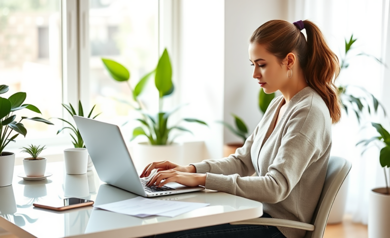 A person applying for a CIMB personal loan online during a financial emergency.