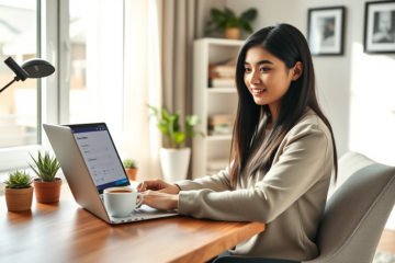 A person using a smartphone for Rakuten Bank Personal Loan application.